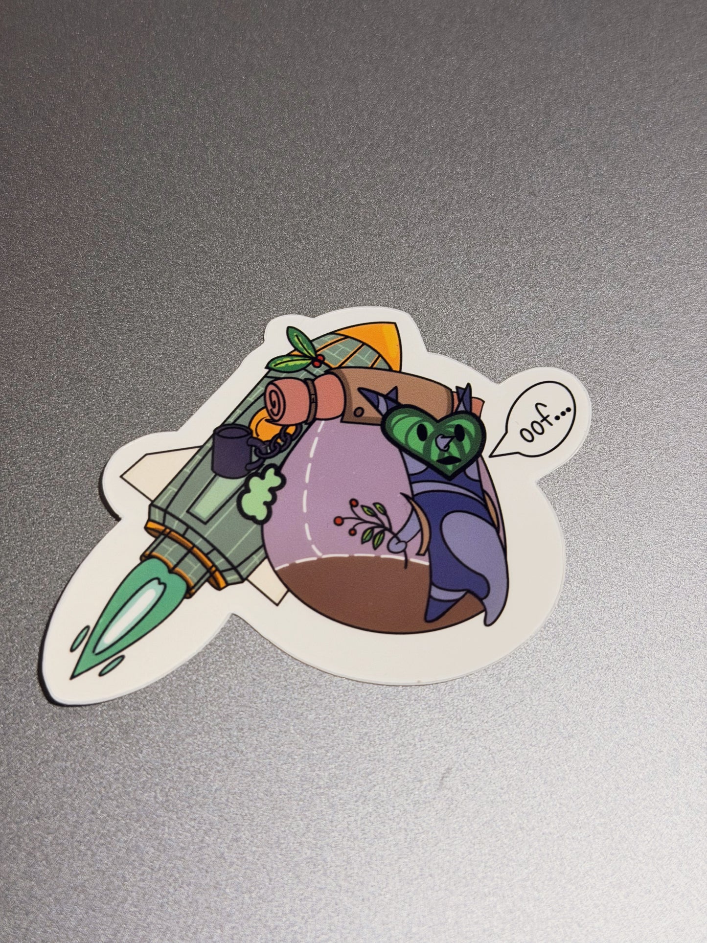 Rocket Launched Korok Vinyl Sticker