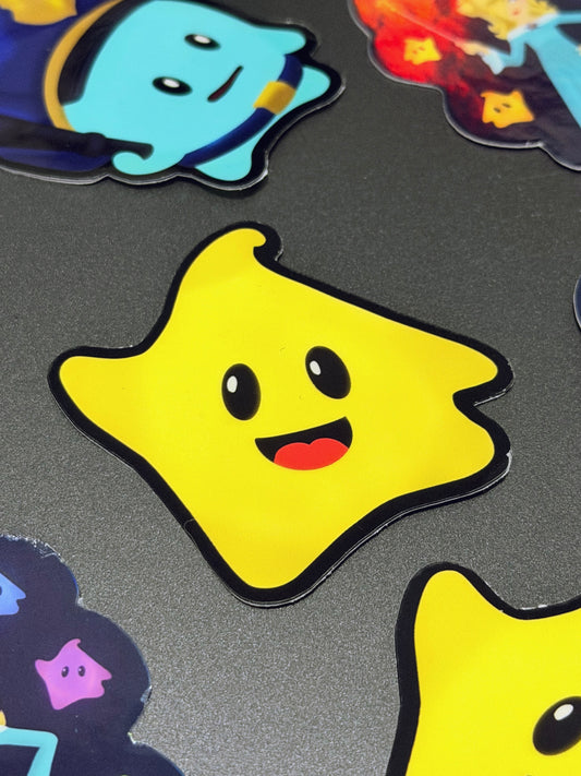 Super Mario Galaxy Vinyl Stickers