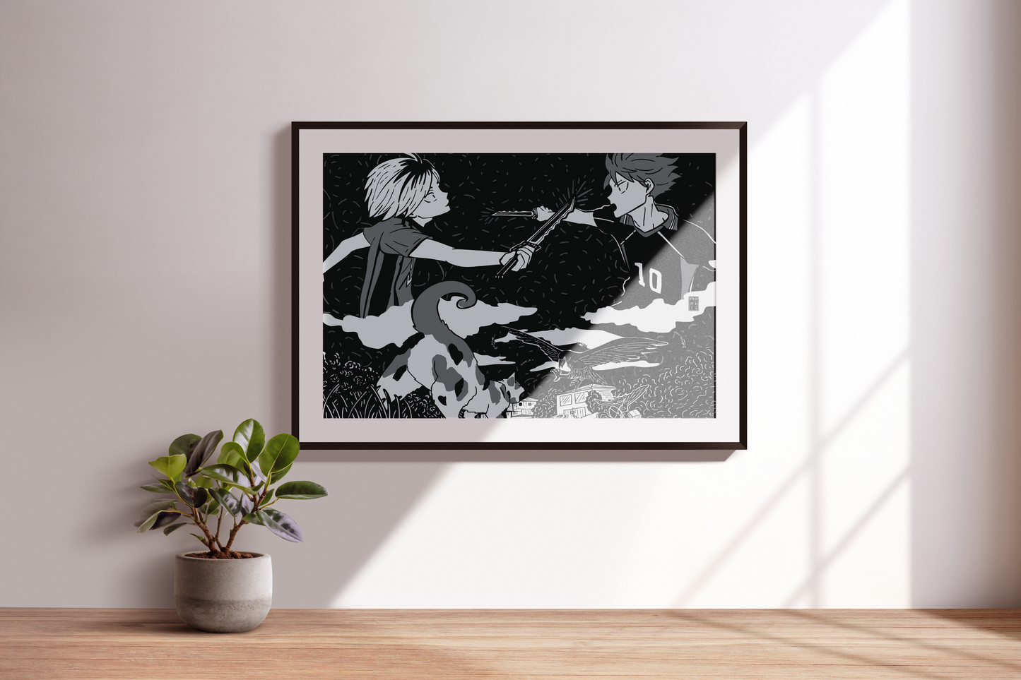 "Dumpster Battle" Illustrated Art Print