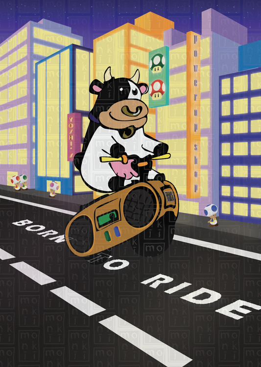 "Born To Ride" Illustrated Art Print