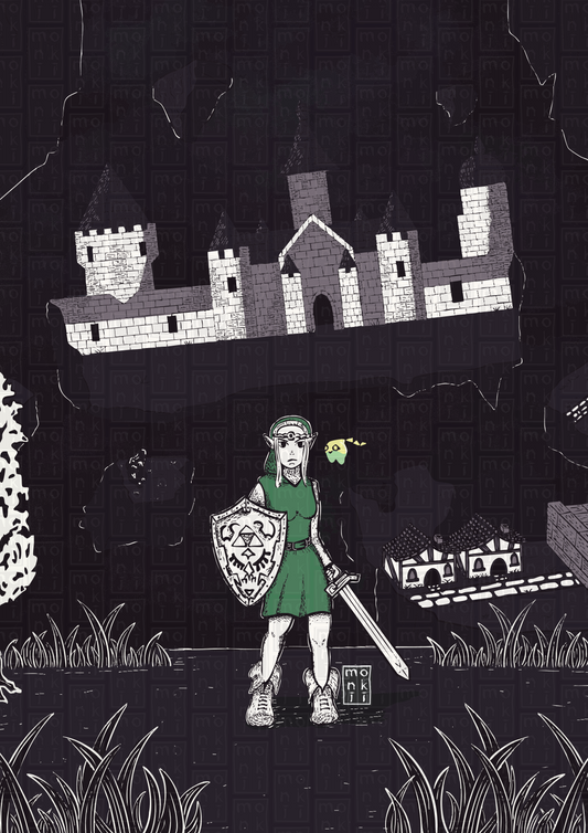 "Echoes of Wisdom" Illustrated Art Print